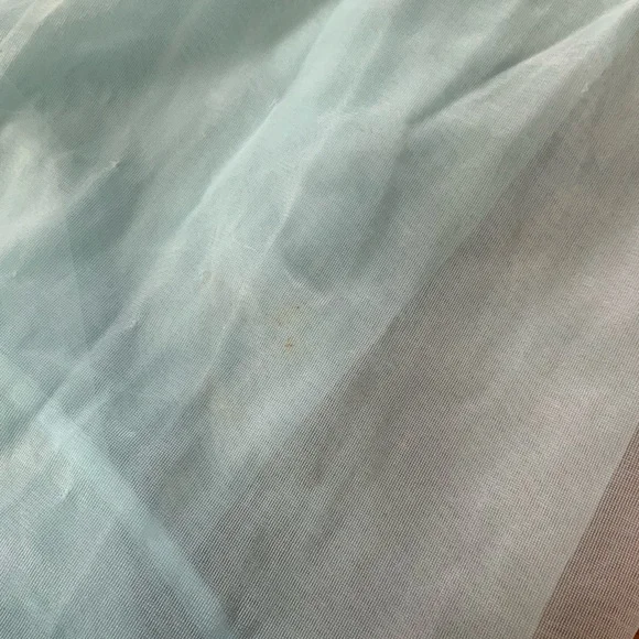 Vintage Vassarette Baby Blue Sheer Open Front Robe/Housecoat with Lace Sz Small - Picture 15 of 16